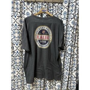 Kalik Beer of the Bahamas Men's T-Shirt Single Stitch 90s Vintage SZ 2XL Gray